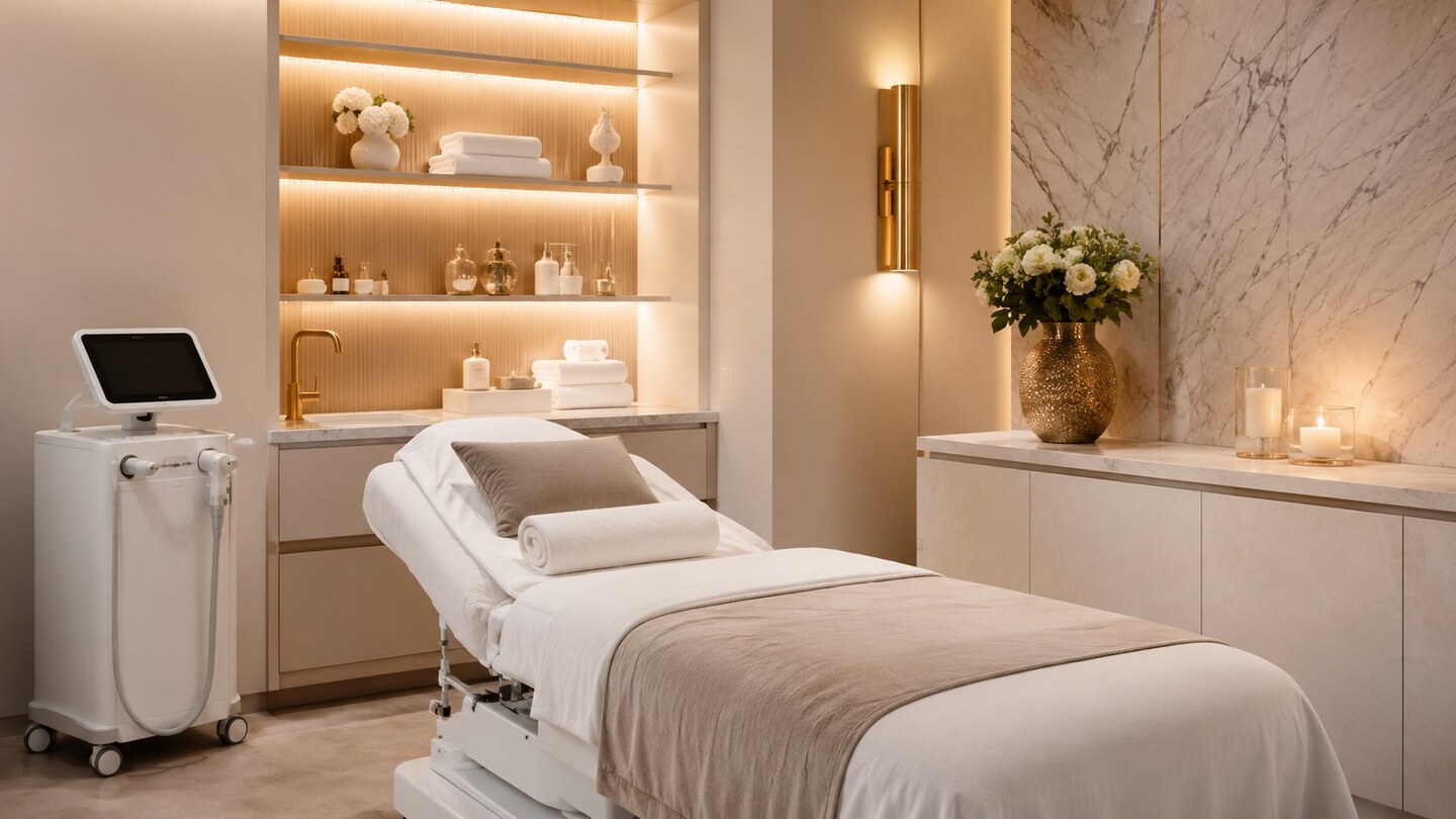 High-end aesthetic clinic treatment room